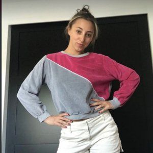 Super Chic Velour Adidas Sweatshirt